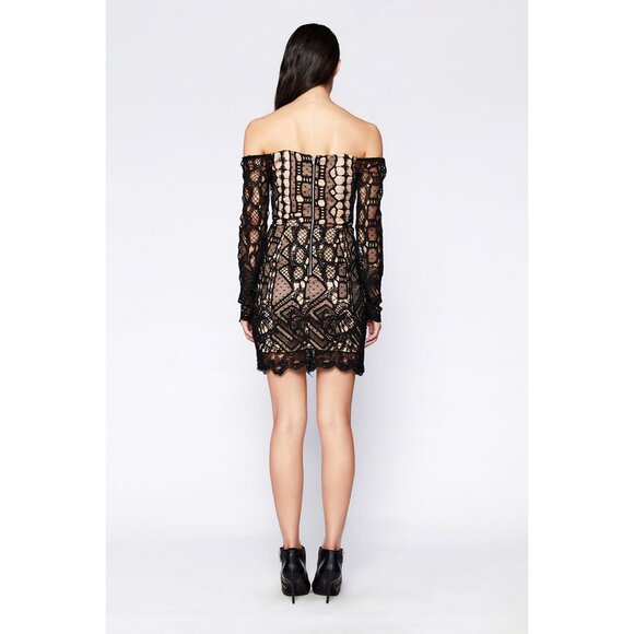 NWT Bardot Zendaya Lace Illusion Mini Dress 6 - Picture 4 of 5
